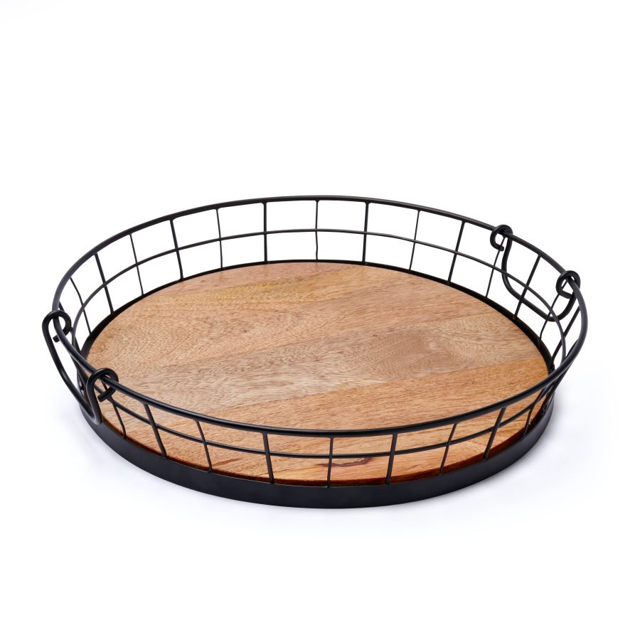 Decorative Metal Countertop Serving Tray