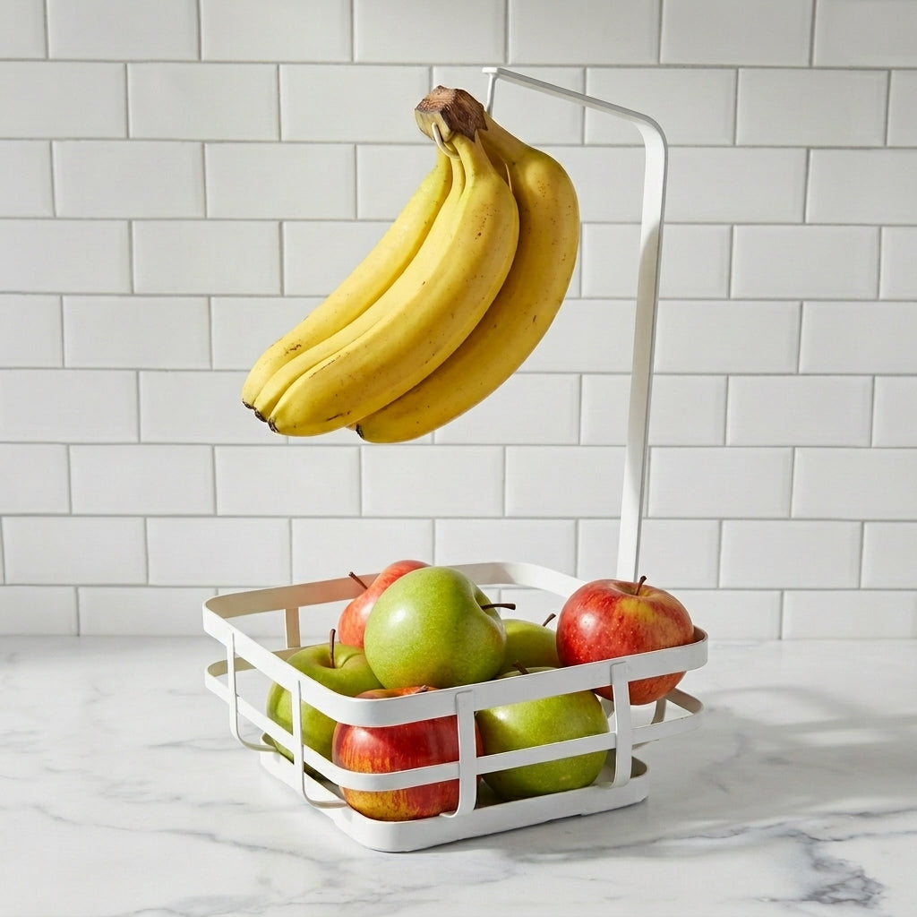 Compact Tiered Metal Countertop Fruit Stand - Image 2