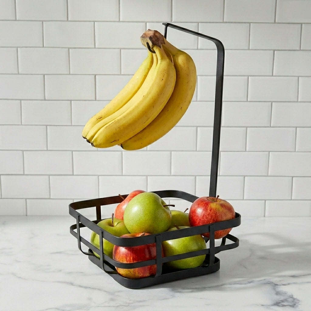 Compact Tiered Metal Countertop Fruit Stand - Image 4