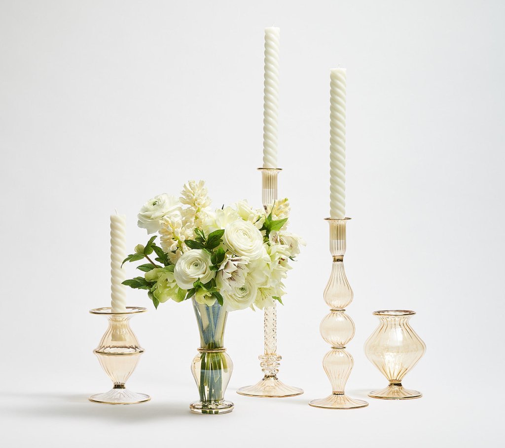 Modern Champagne Decorative Bud Vase - Image 5