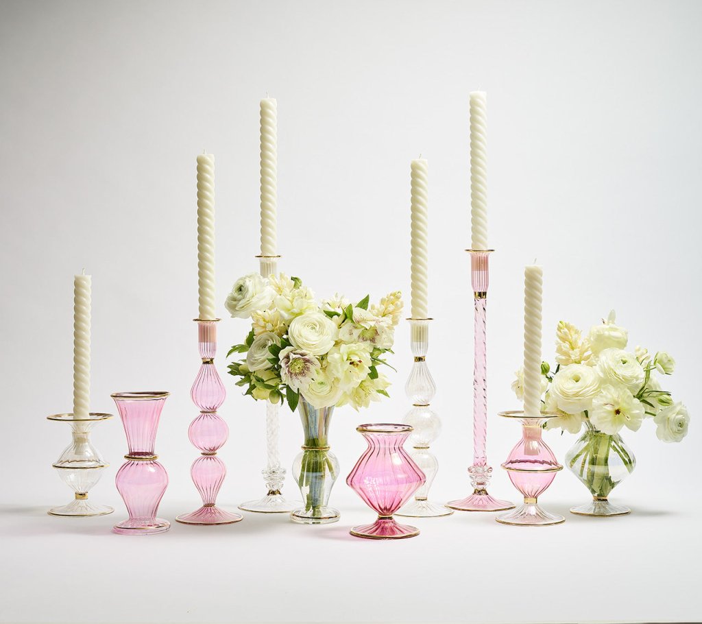 Versatile Pink Decorative Candle Holder - Image 3