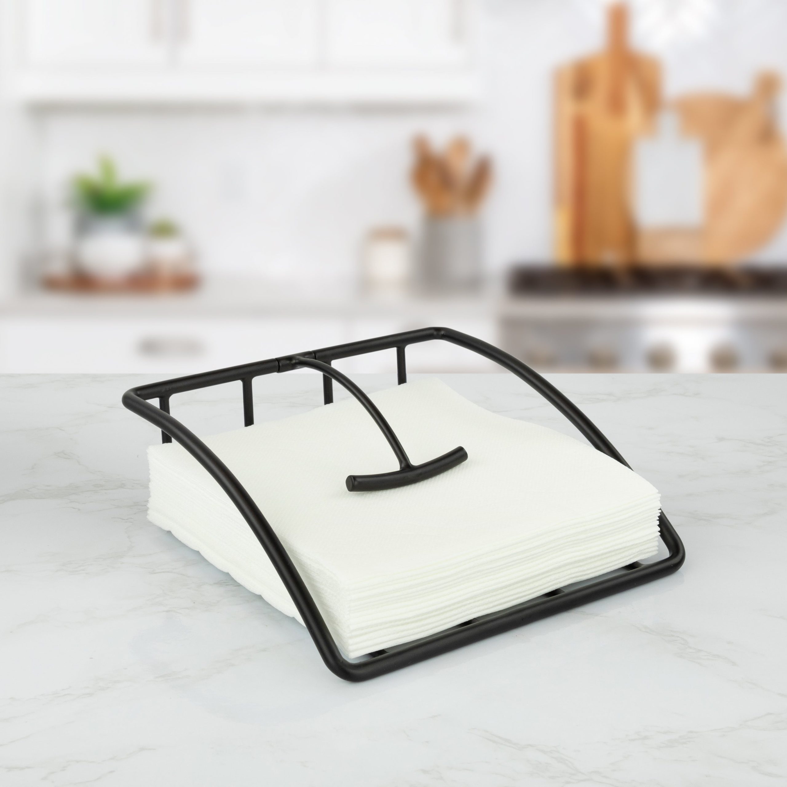 Space Saving Weighted Metal Table Napkin Holder - Image 8