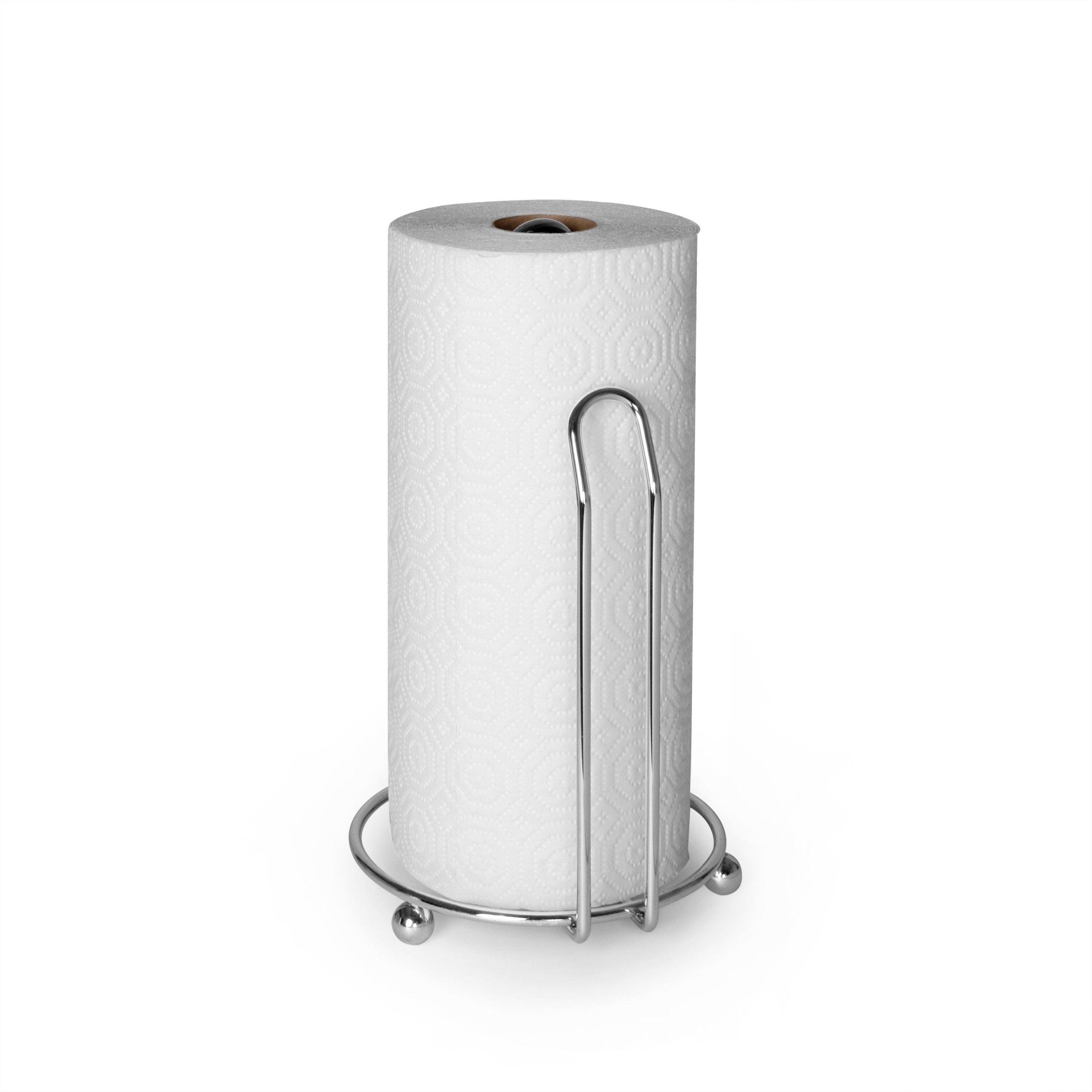 Practical Freestanding Metal Paper Towel Holder - Image 4