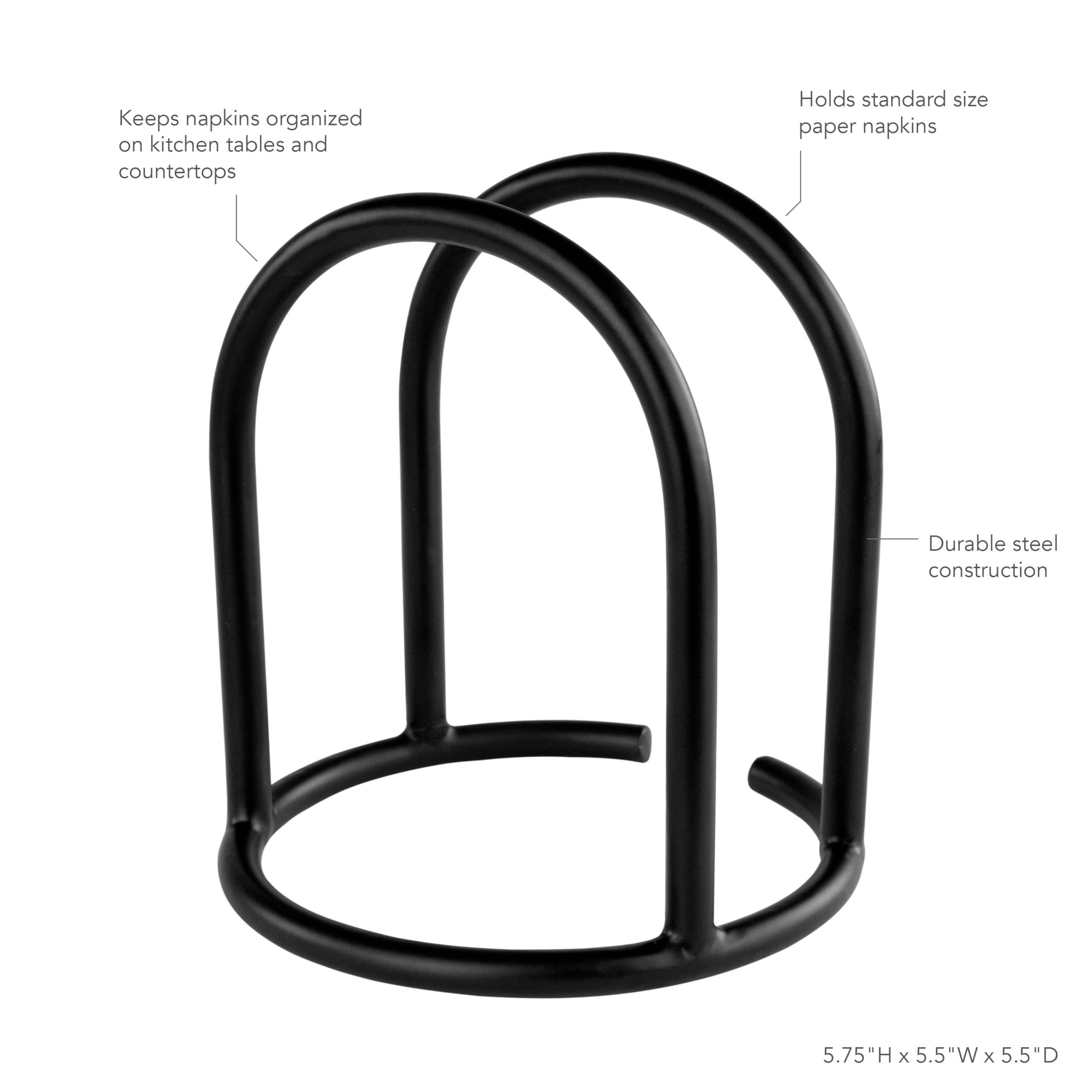Raised Open Frame Metal Napkin Holder - Image 3