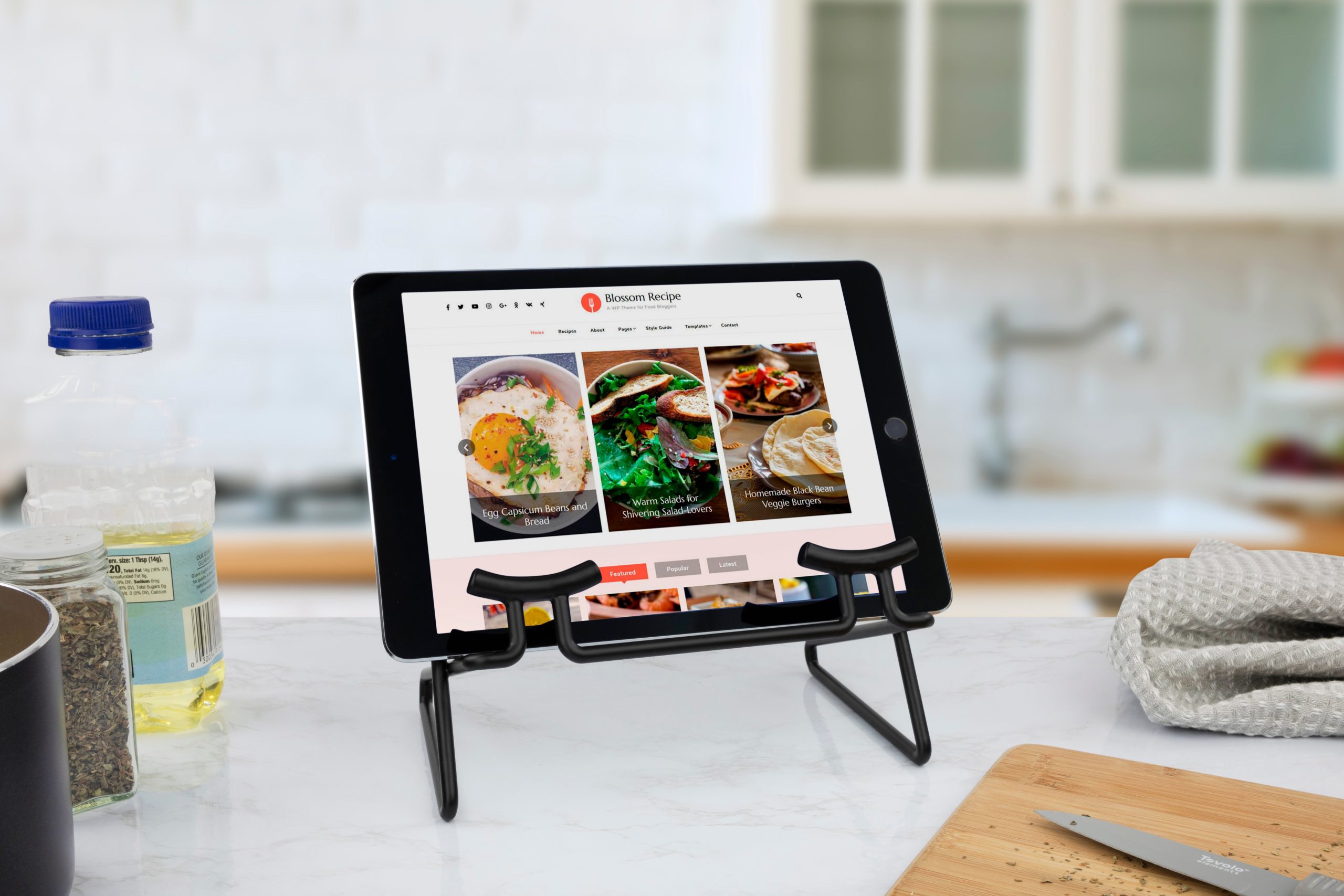 Adjustable Countertop Cookbook Display Stand - Image 4