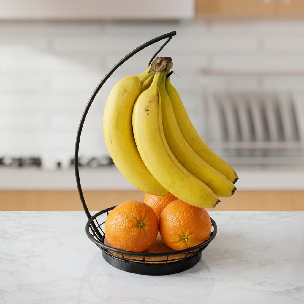 Simple Freestanding Metal Banana Hanging Stand - Image 2