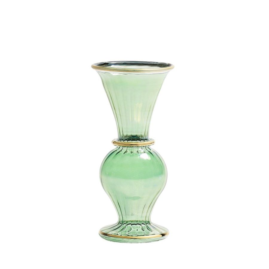 Tailored Green Decorative Bud Vase
