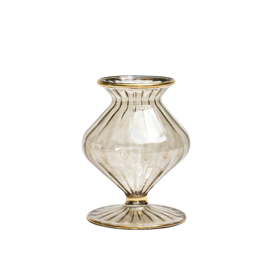 Relaxed Smoky Gray Decorative Bud Vase