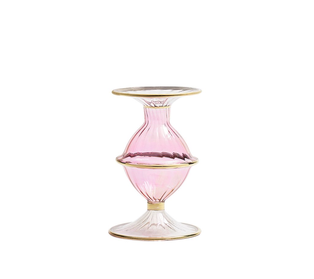 Versatile Pink Decorative Candle Holder
