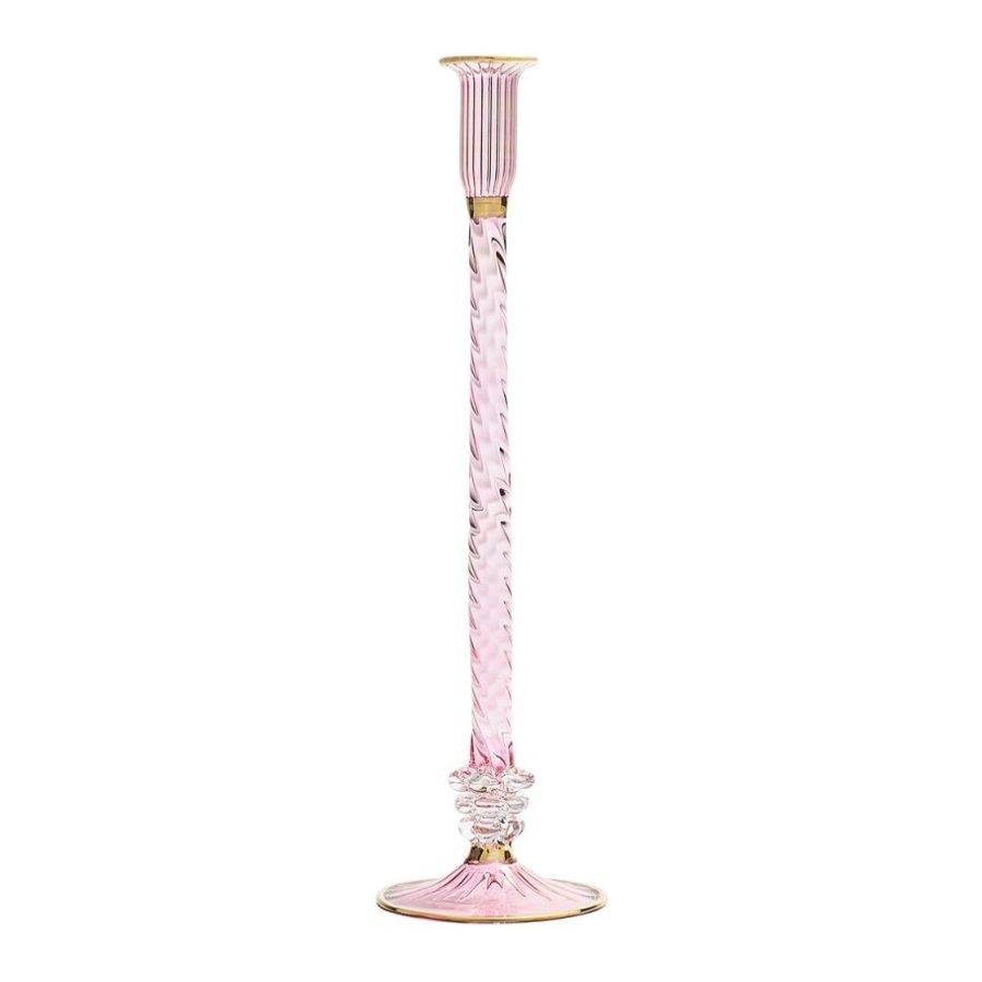 Subtle Pink Decorative Candle Holder