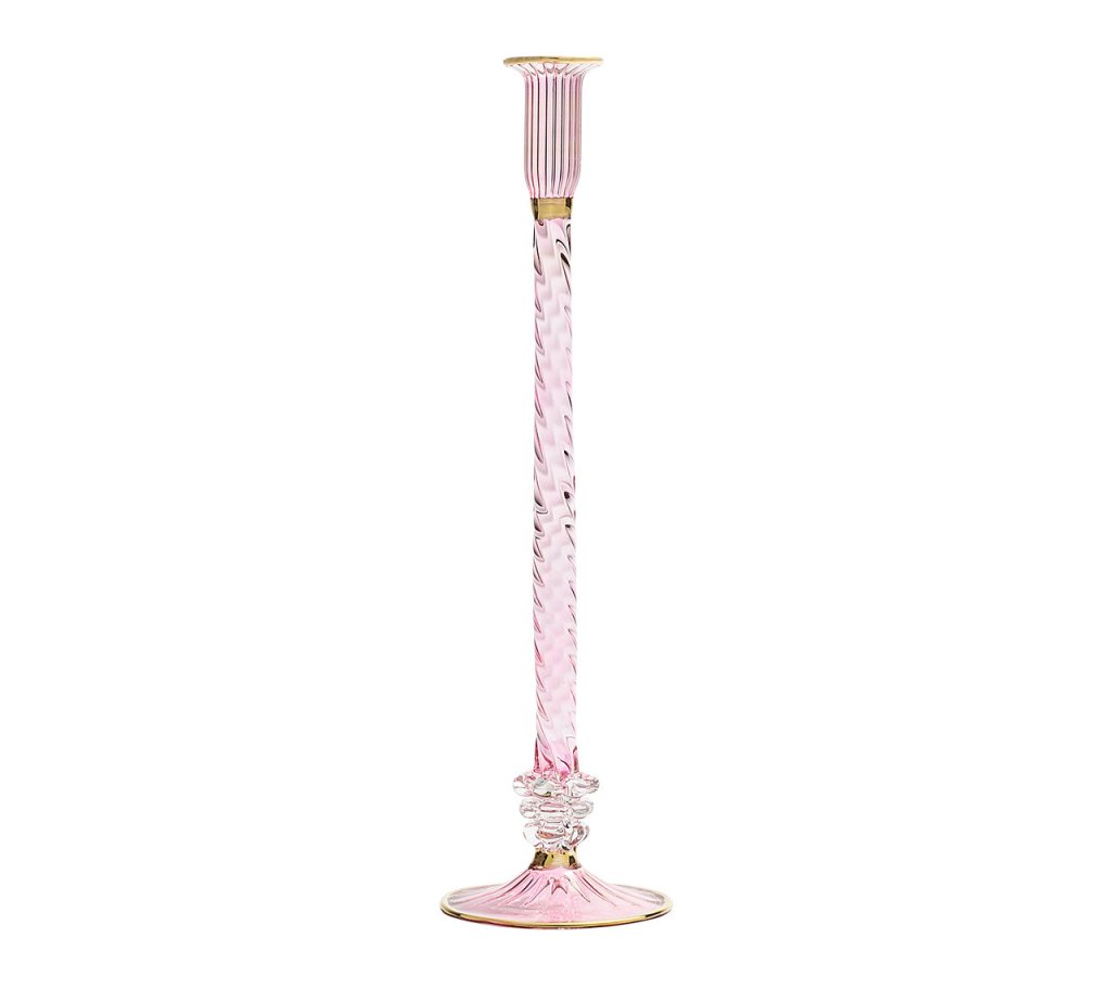 Subtle Pink Decorative Candle Holder
