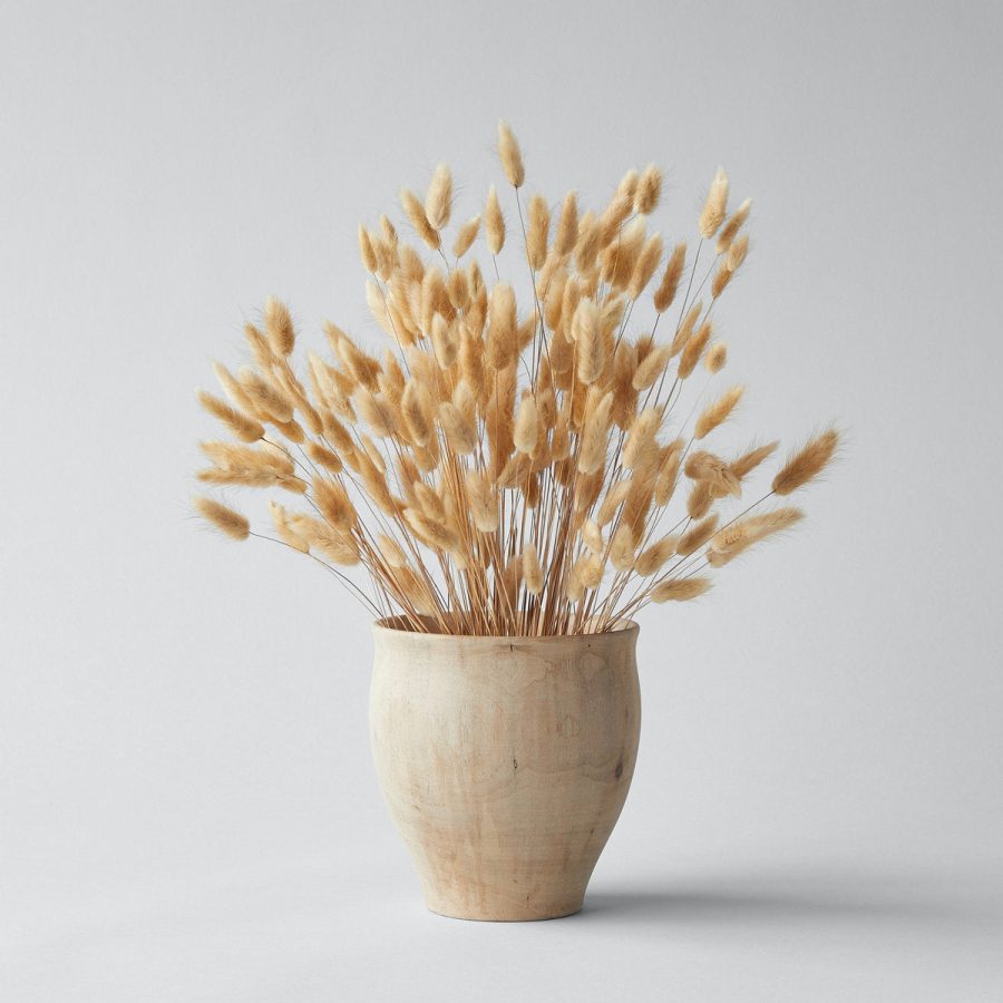 Timeless White Wood Decorative Vase Style 2