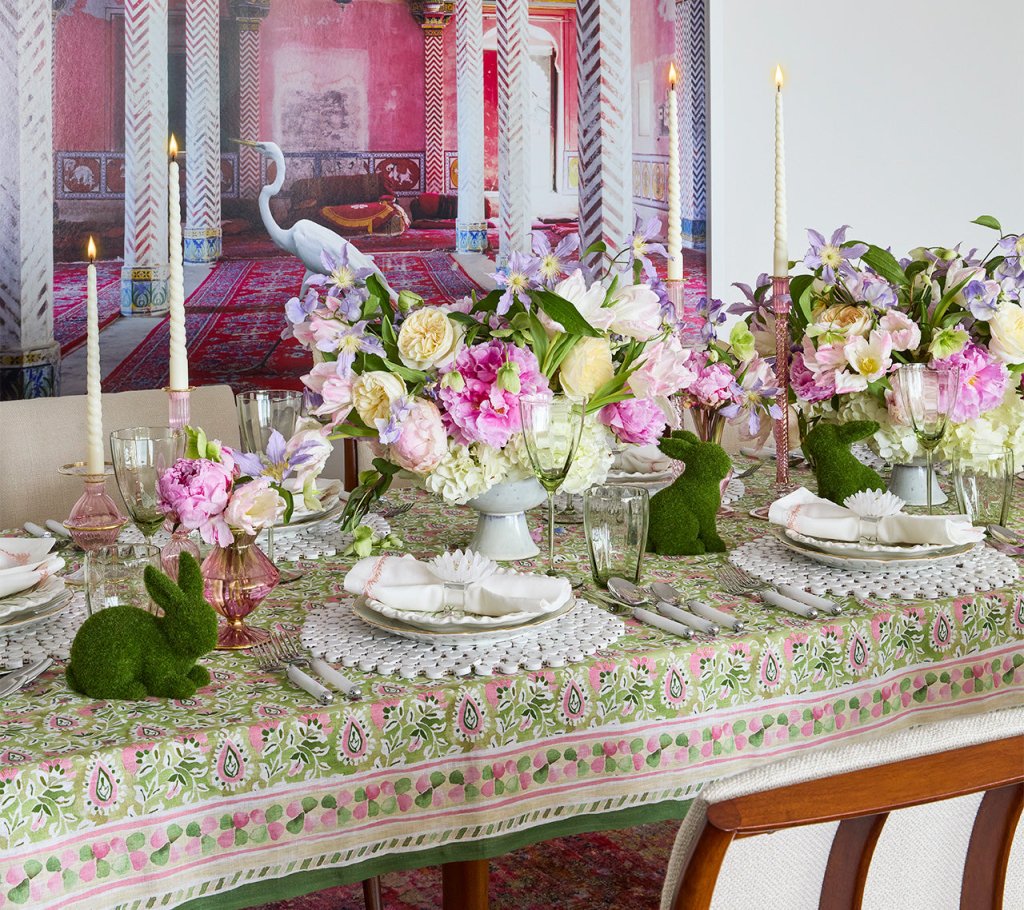 Subtle Pink Decorative Candle Holder - Image 3