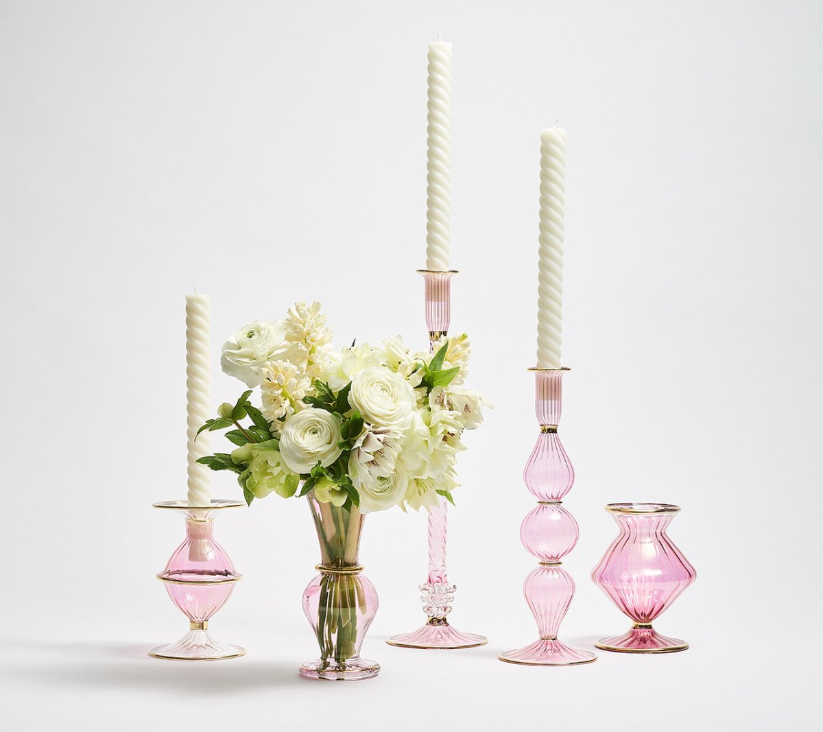 Decorative Pink Decorative Candle Holder - Image 3