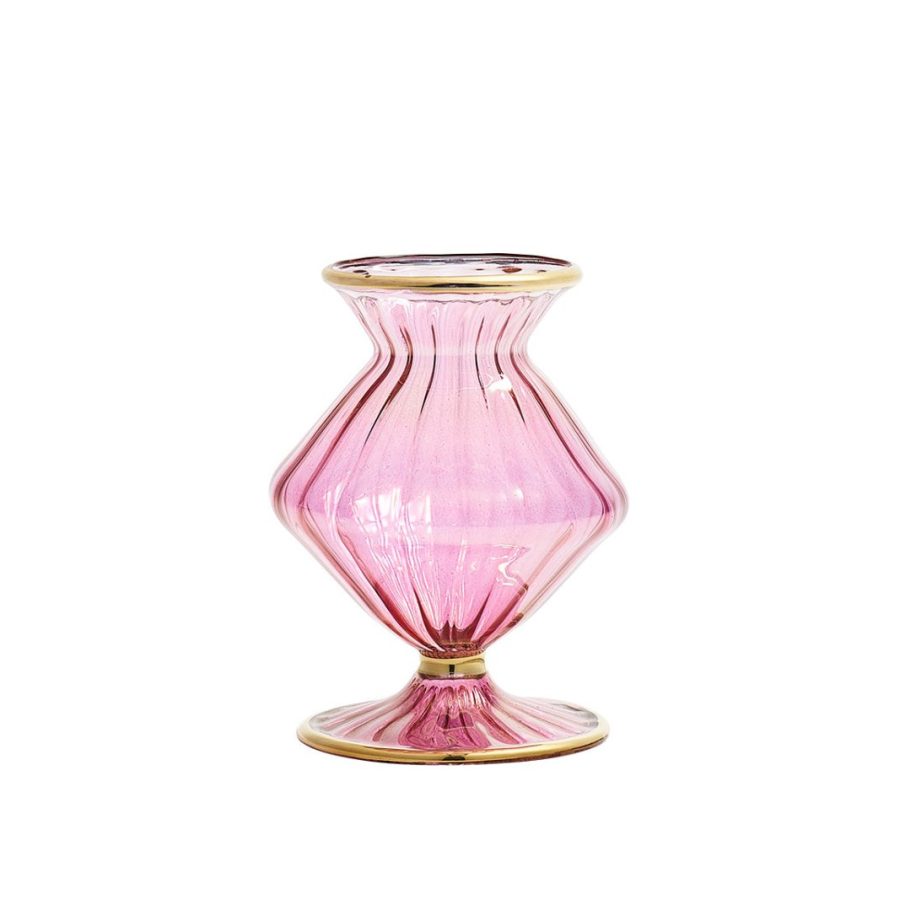 Clean Pink Decorative Bud Vase