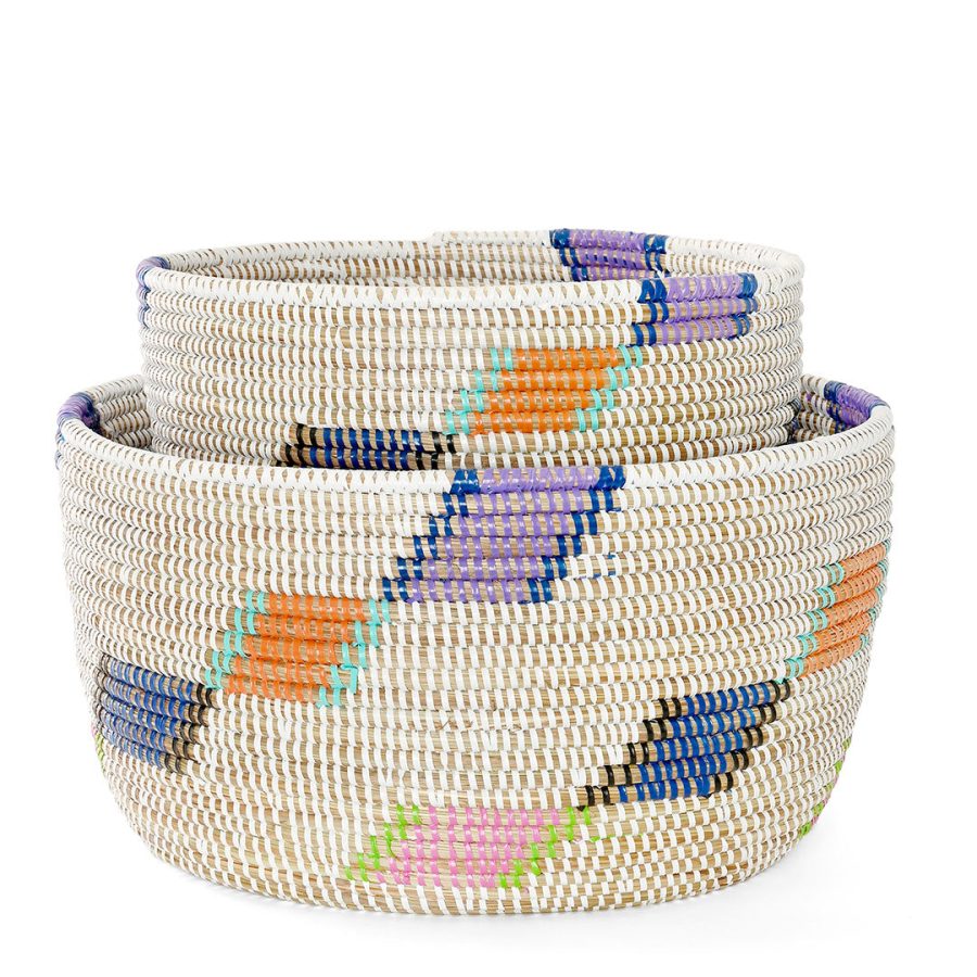 2-Piece Diagonal Diamond Nesting Baskets