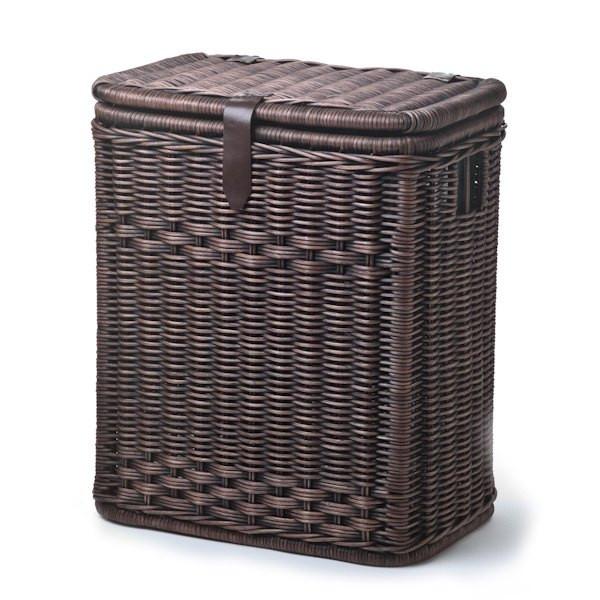 Handwoven Wicker Divided Recycling Basket